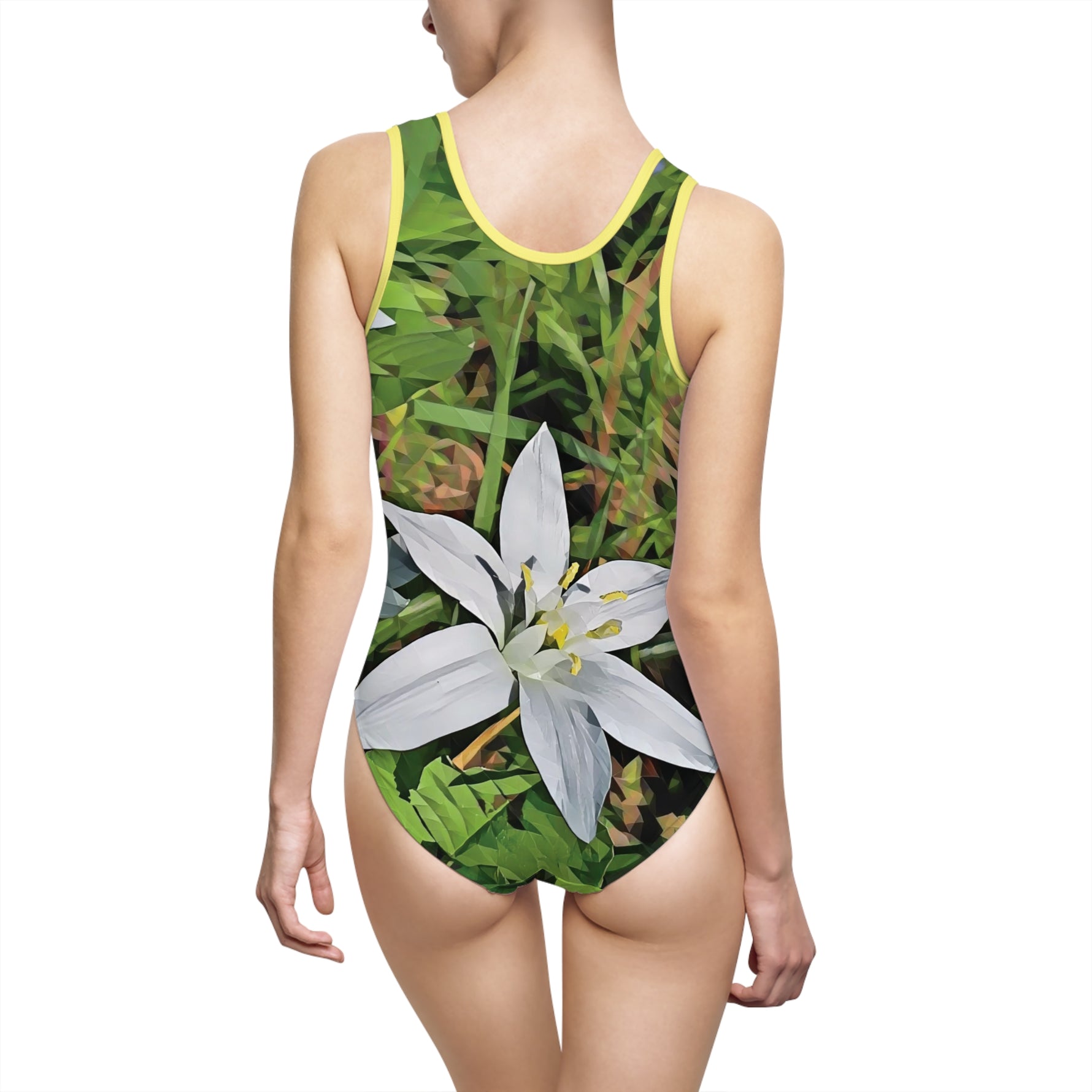 Swimsuit - Poly Art - Flower of Ornithogalum (Variant 1)