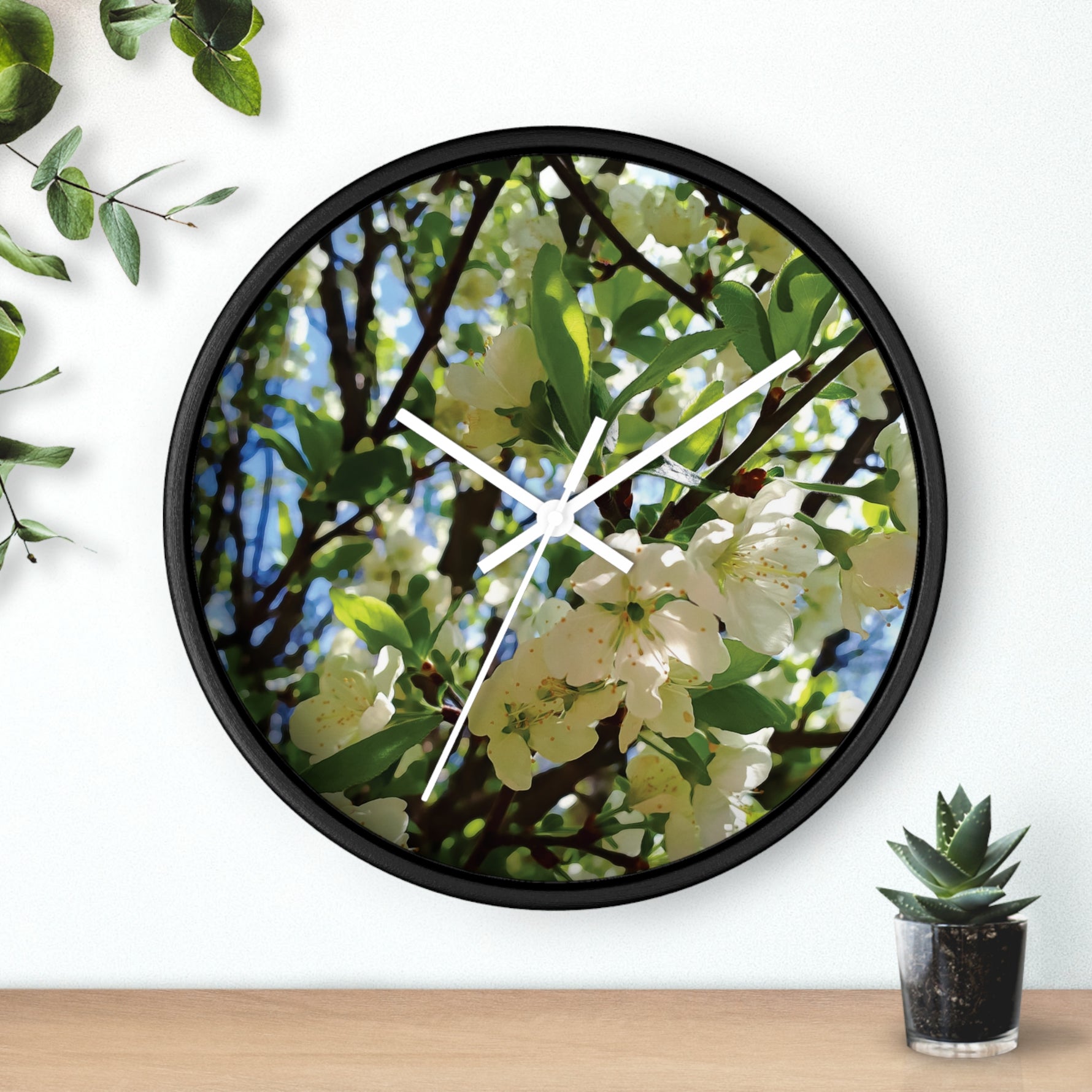 Wall Clock - Apples' Tree Flower