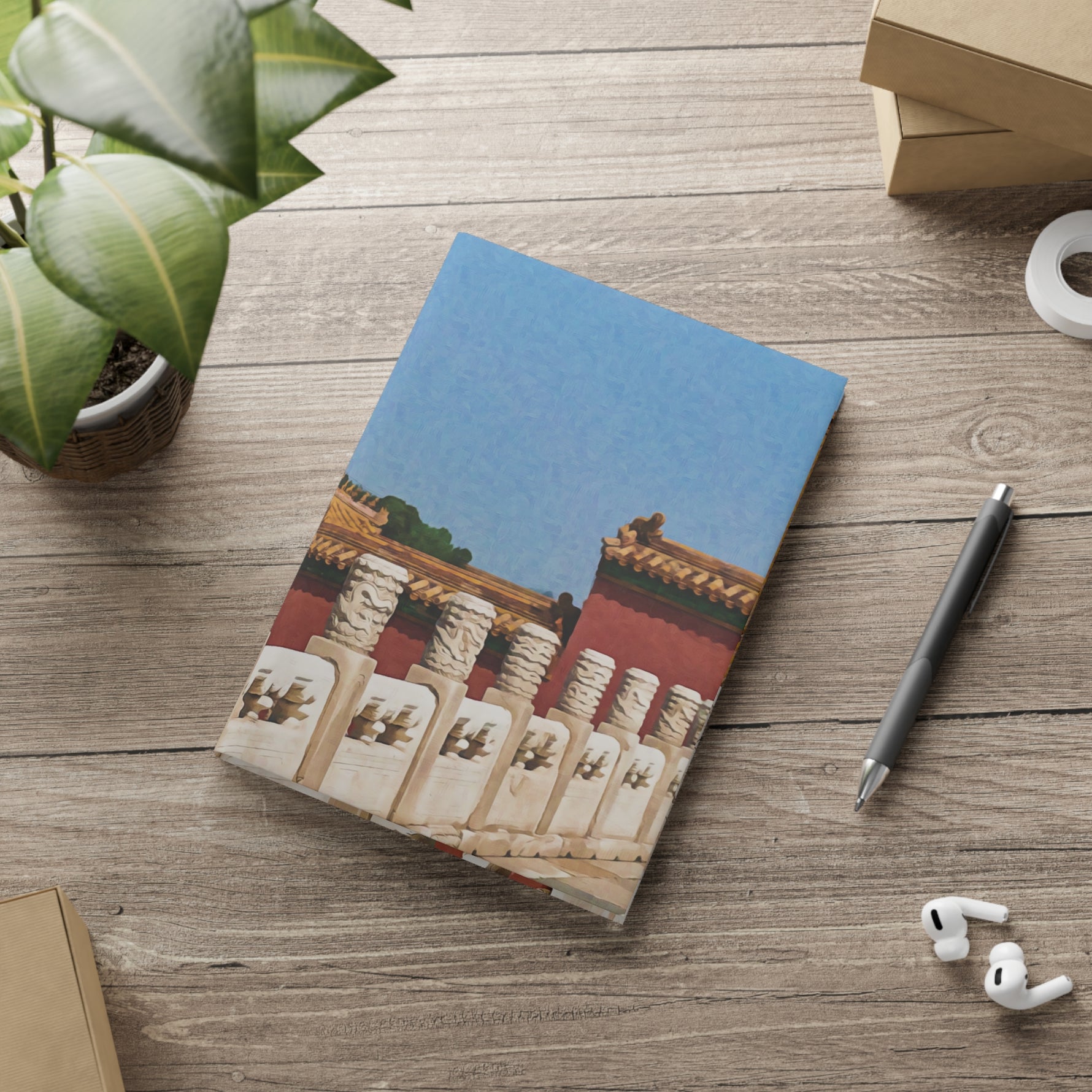Hardcover Notebook with Puffy Covers - China's Beauty