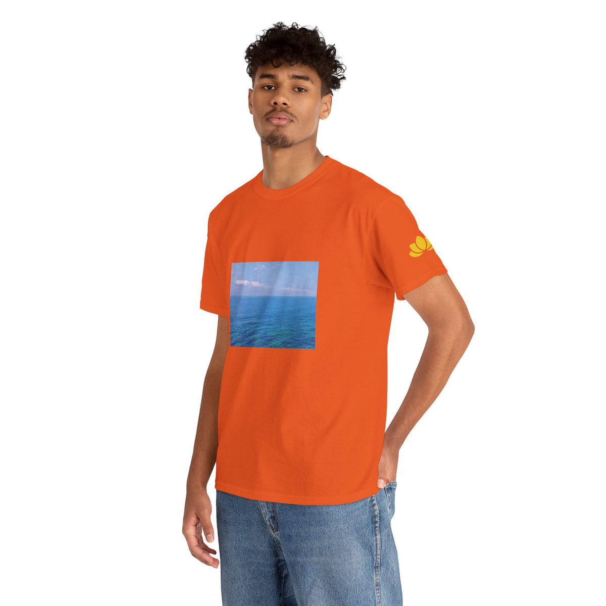 Unisex Heavy Cotton Tee - Sea (Variant 1)