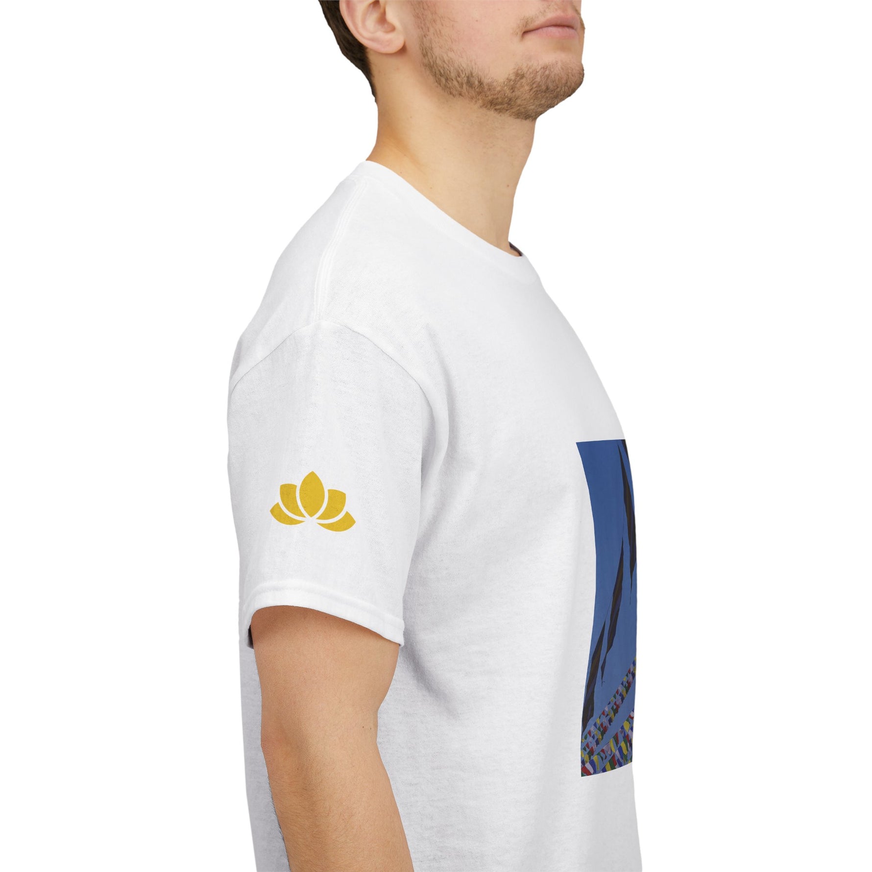 Unisex Heavy Cotton Tee - Nepal, Buddha's Eyes (Variant 2)