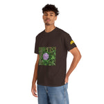 Unisex Heavy Cotton Tee - Flower of Knautia Integrifolia (Ambretta Annuale)
