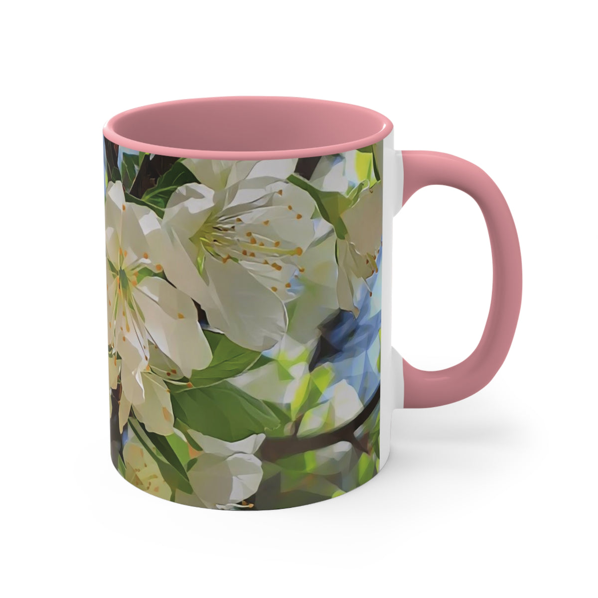Mug 11oz - Poly Art - Apple's Tree Flower (Variant 1)
