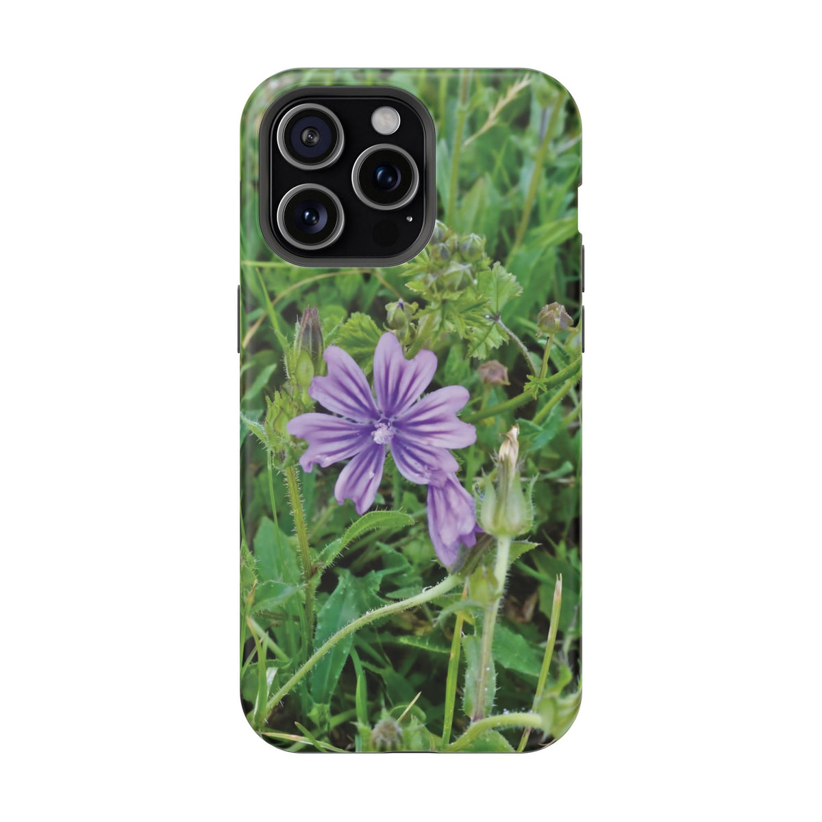 Magnetic Tough Phone Case - Flower of Malva Sylvestris