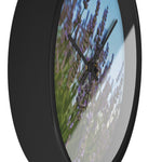 Wall Clock - Flower of Lavender with Bombus Insect (Variant 1)