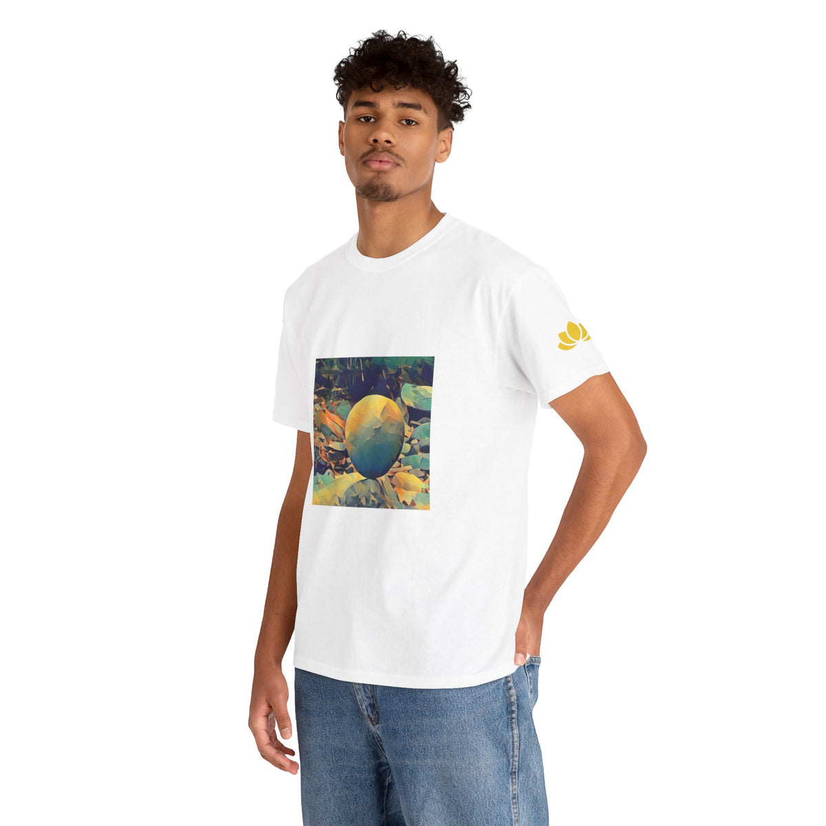 Unisex Heavy Cotton Tee - Poly Art - Stone Balance