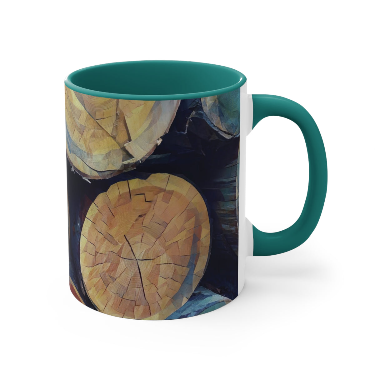 Mug 11oz - Poly Art - Wooden Trunks (Variant 4)