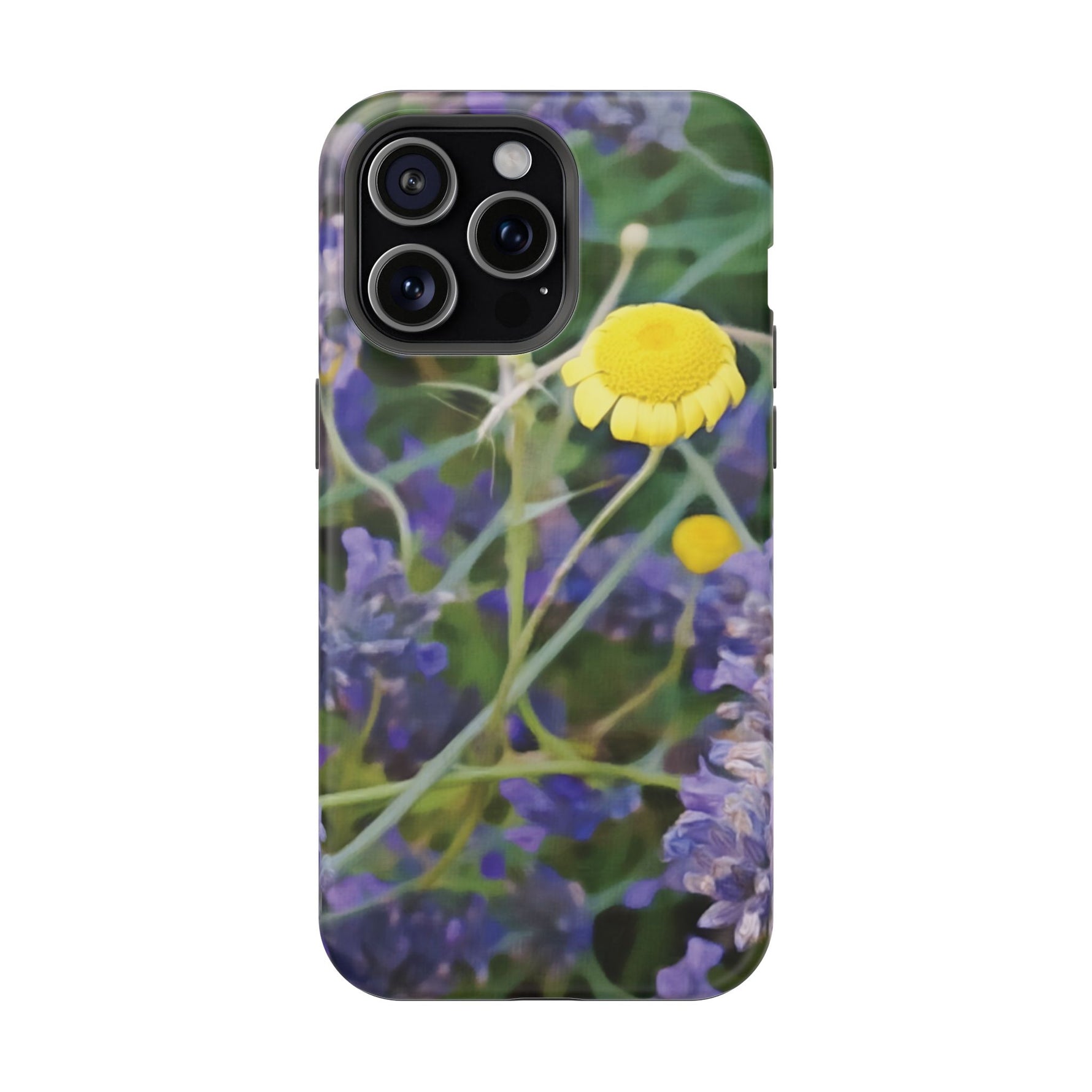 Magnetic Tough Phone Case - Flower of Lavender and Chamomile