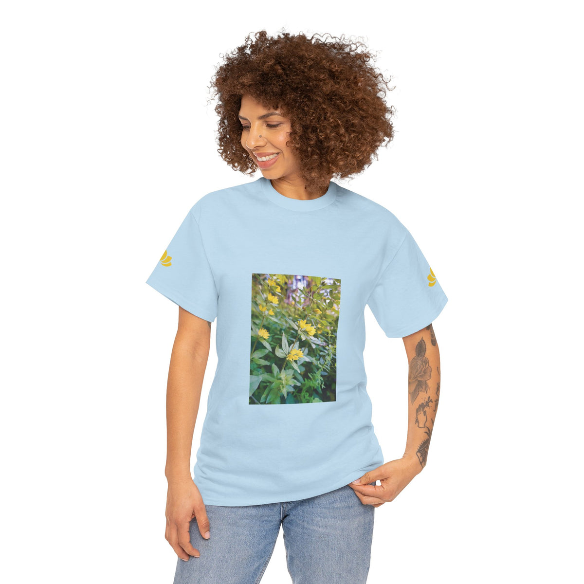 Unisex Heavy Cotton Tee - Flower of Lysimachia