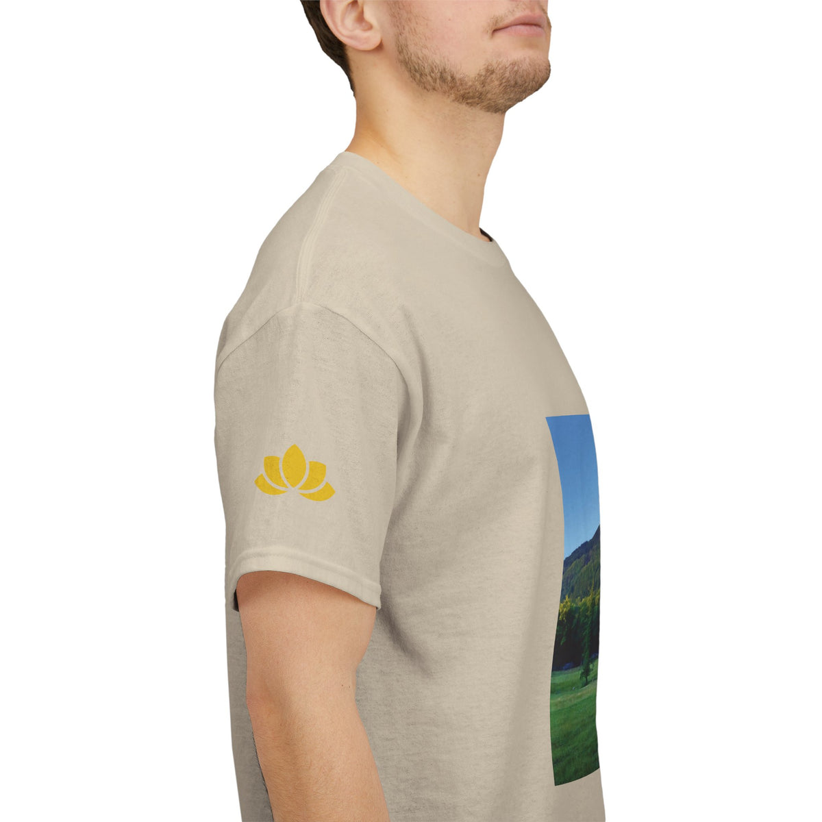 Unisex Heavy Cotton Tee - Tree in a Lawn