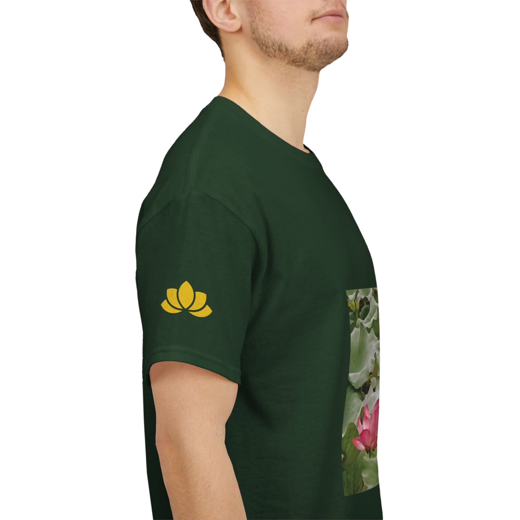 Unisex Heavy Cotton Tee - Flower of Lotus (Variant 3)
