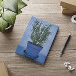 Hardcover Notebook with Puffy Covers - Rosemary plant