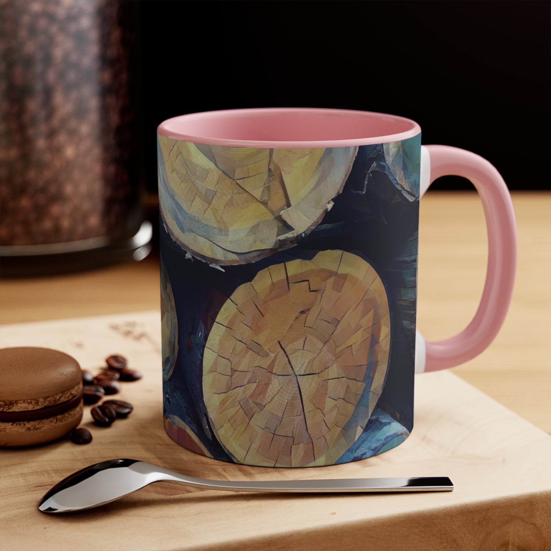Mug 11oz - Poly Art - Wooden Trunks (Variant 4)