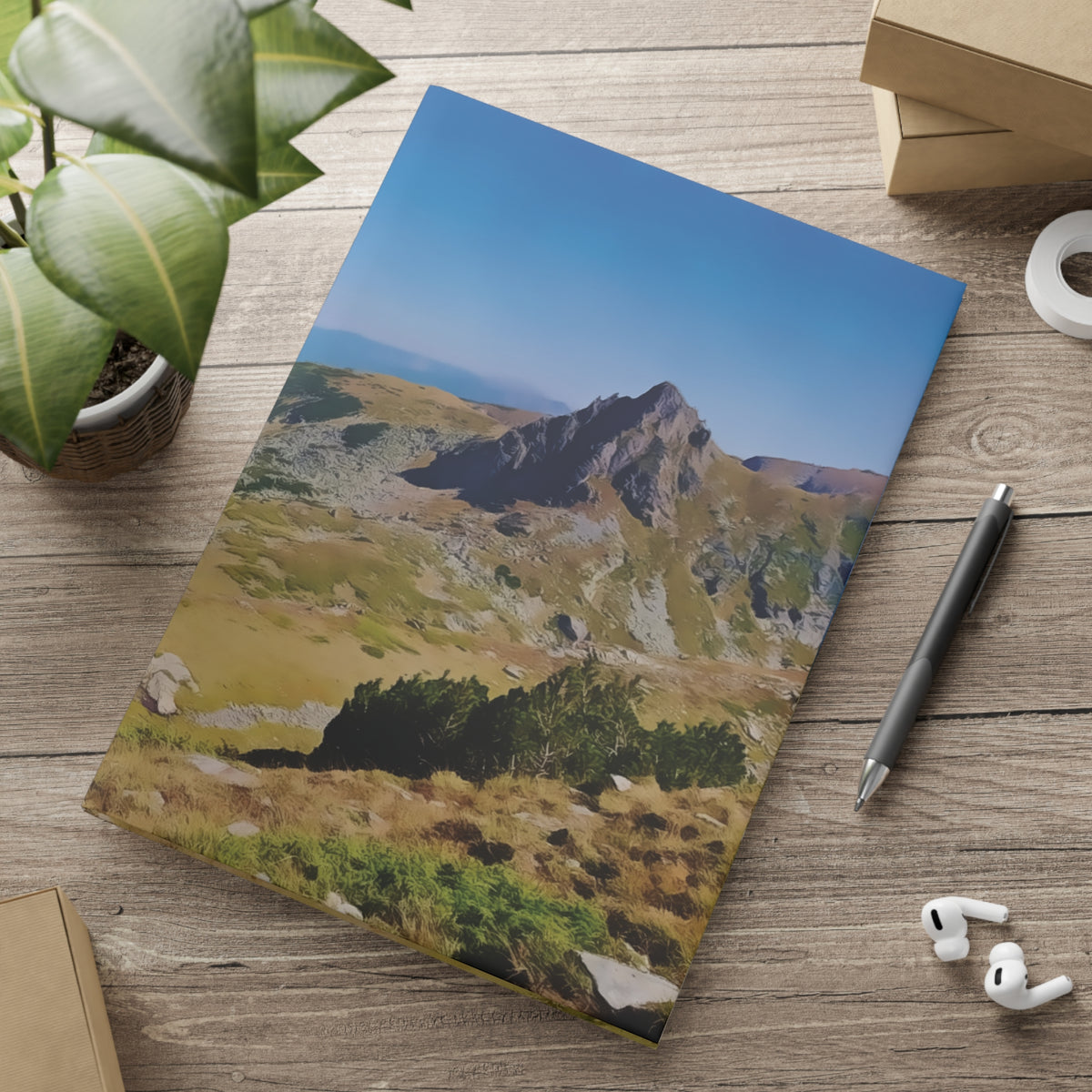 Hardcover Notebook with Puffy Covers - Lakes of Rila, Bulgaria (Variant 2)