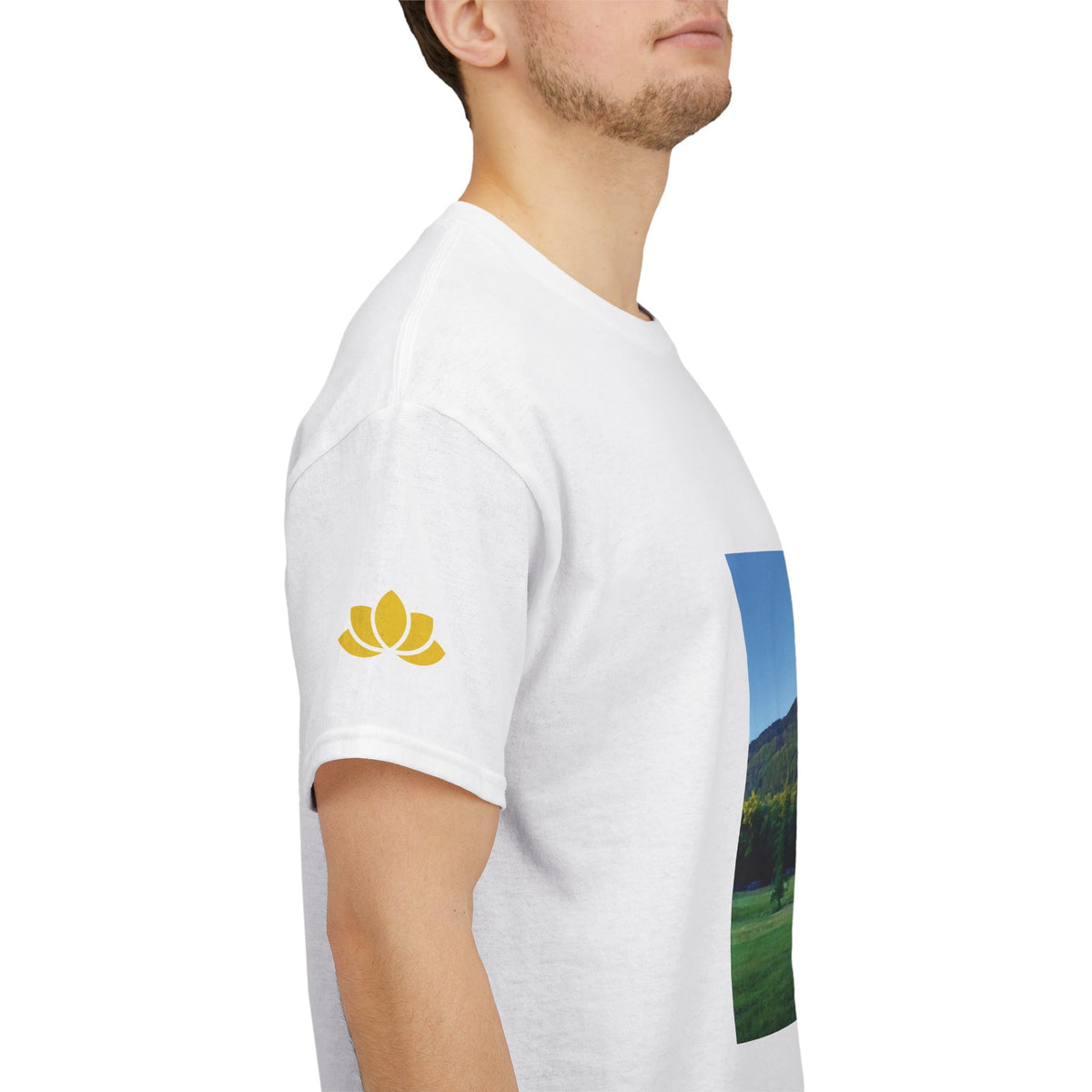 Unisex Heavy Cotton Tee - Tree in a Lawn