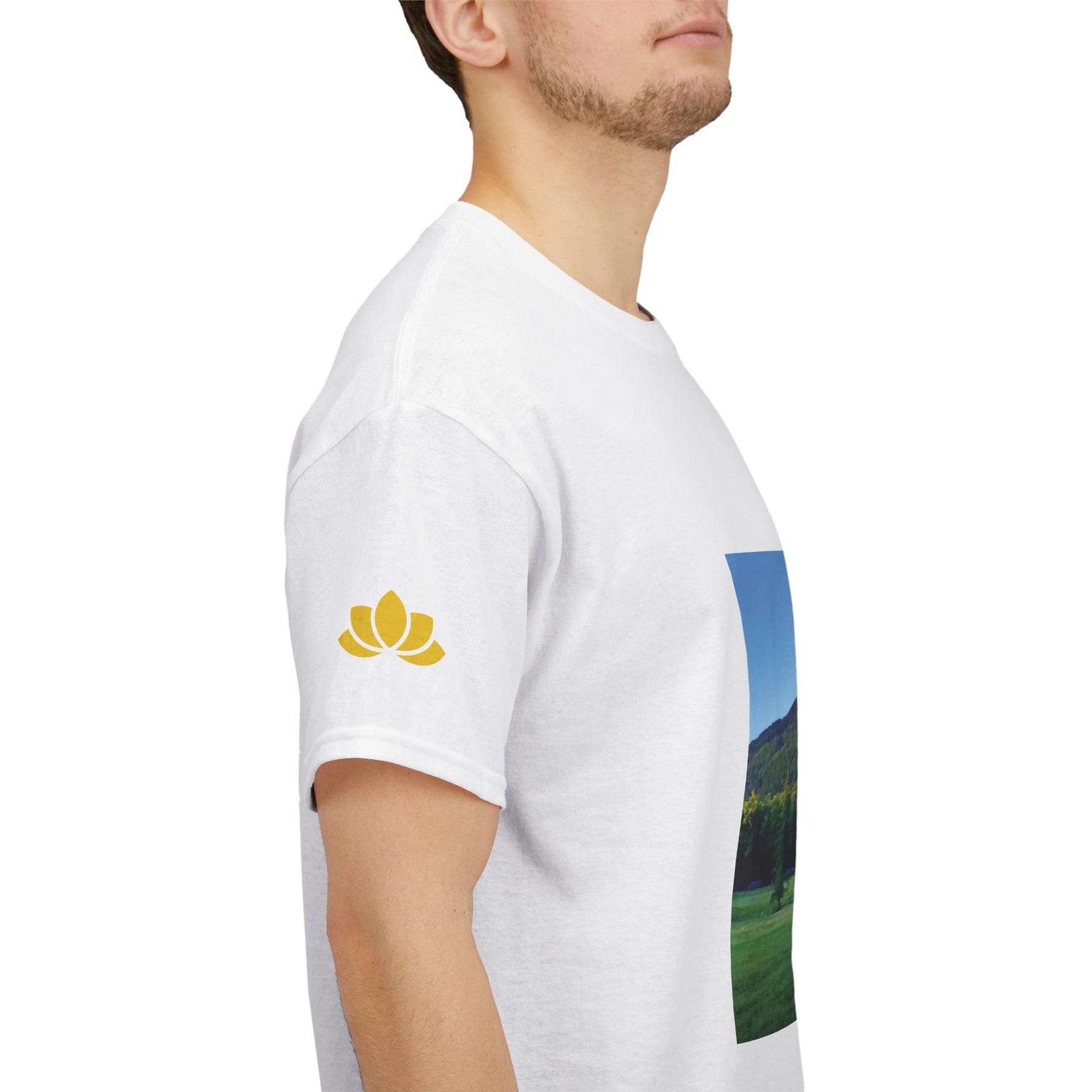 Unisex Heavy Cotton Tee - Tree in a Lawn