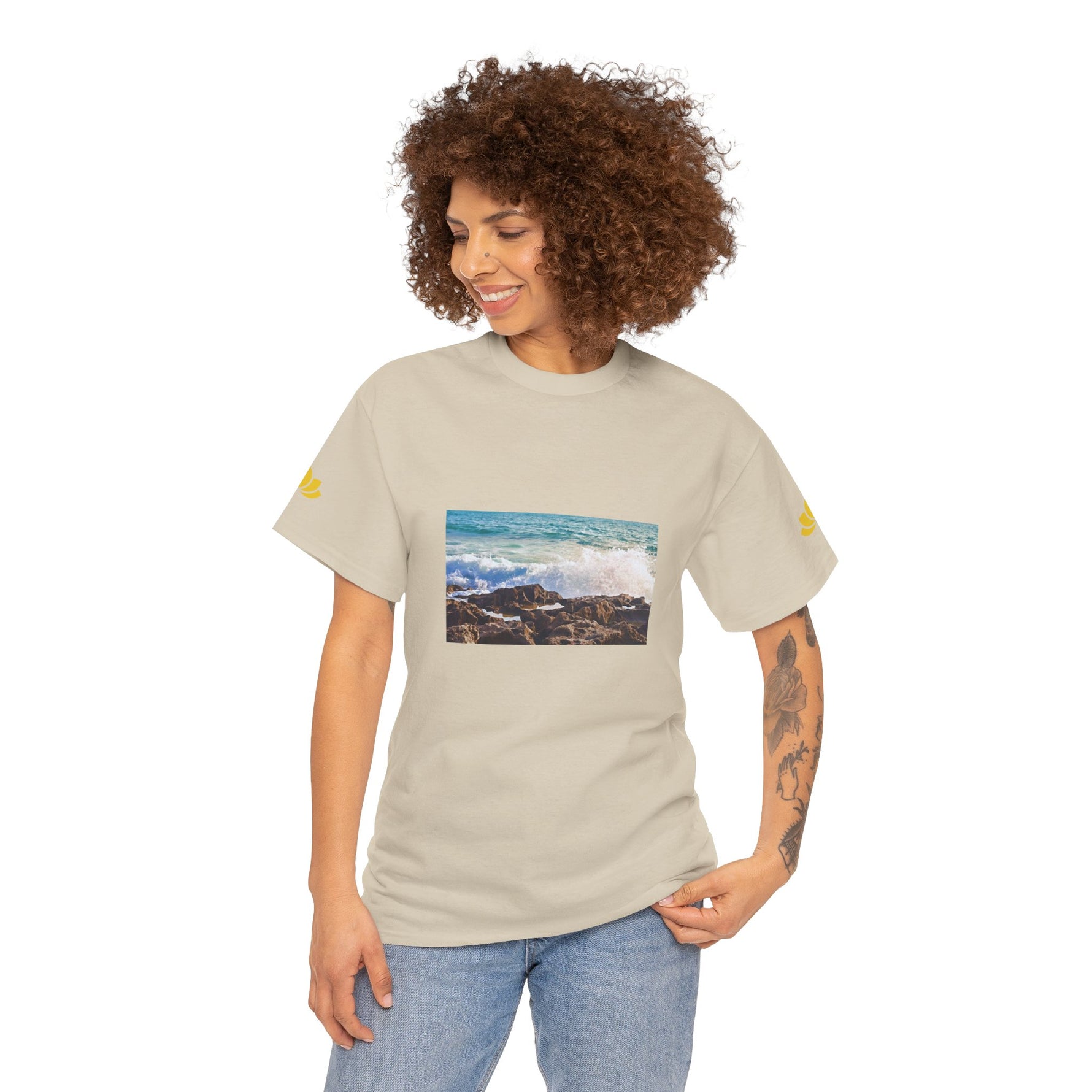 Unisex Heavy Cotton Tee - Sea (Variant 4)