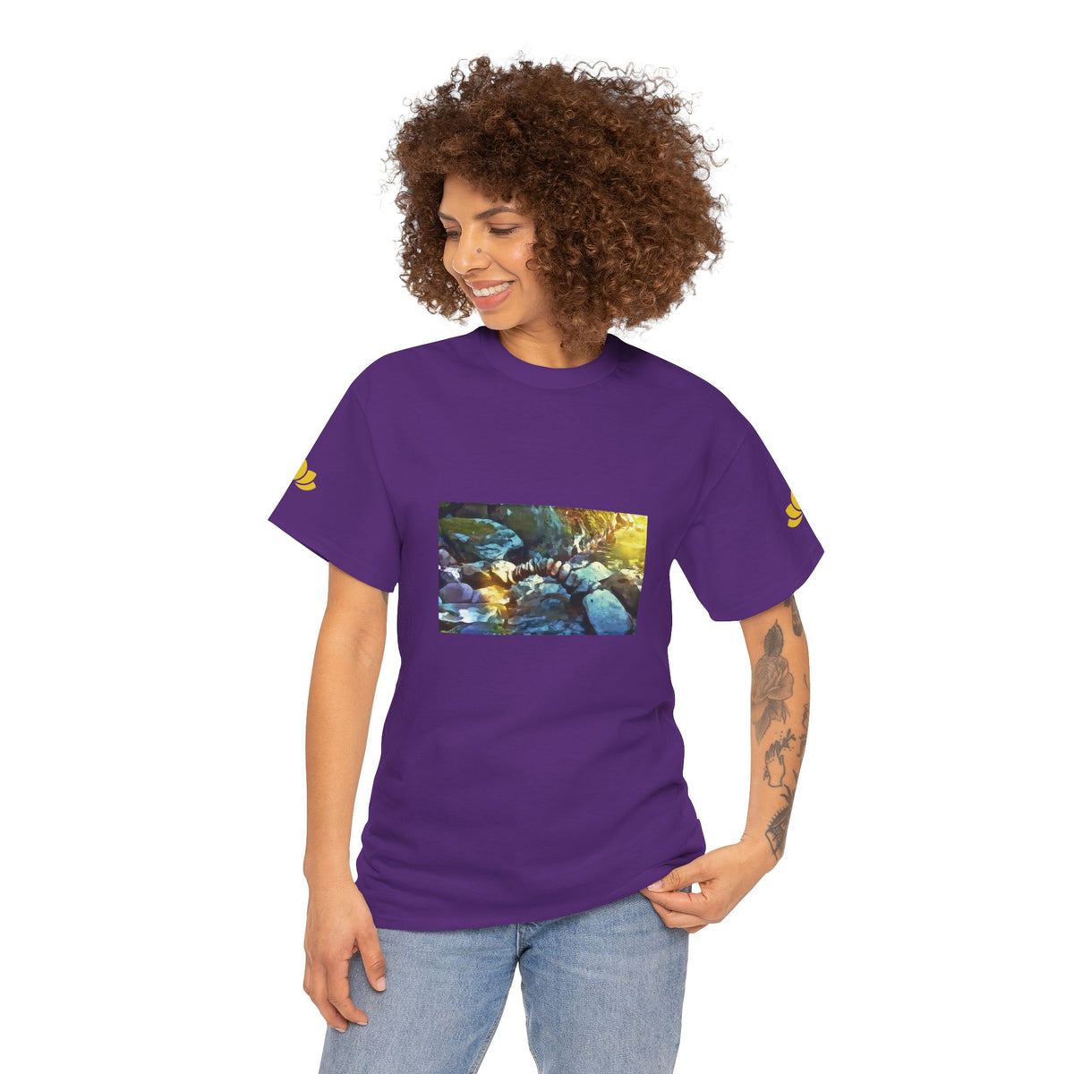 Unisex Heavy Cotton Tee - Stone Balance (Variant 3)