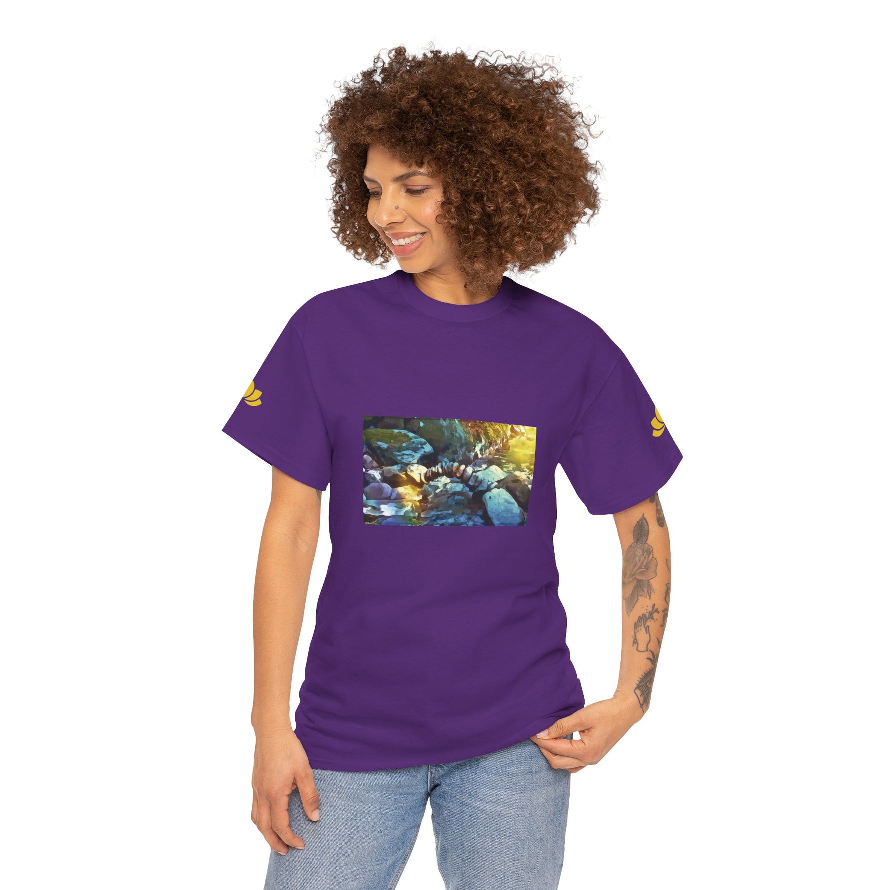 Unisex Heavy Cotton Tee - Stone Balance (Variant 3)