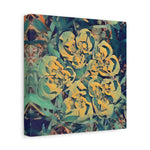 Stretched Matte Canvas - Poly Art - Flower of Euphorbia Helioscopia