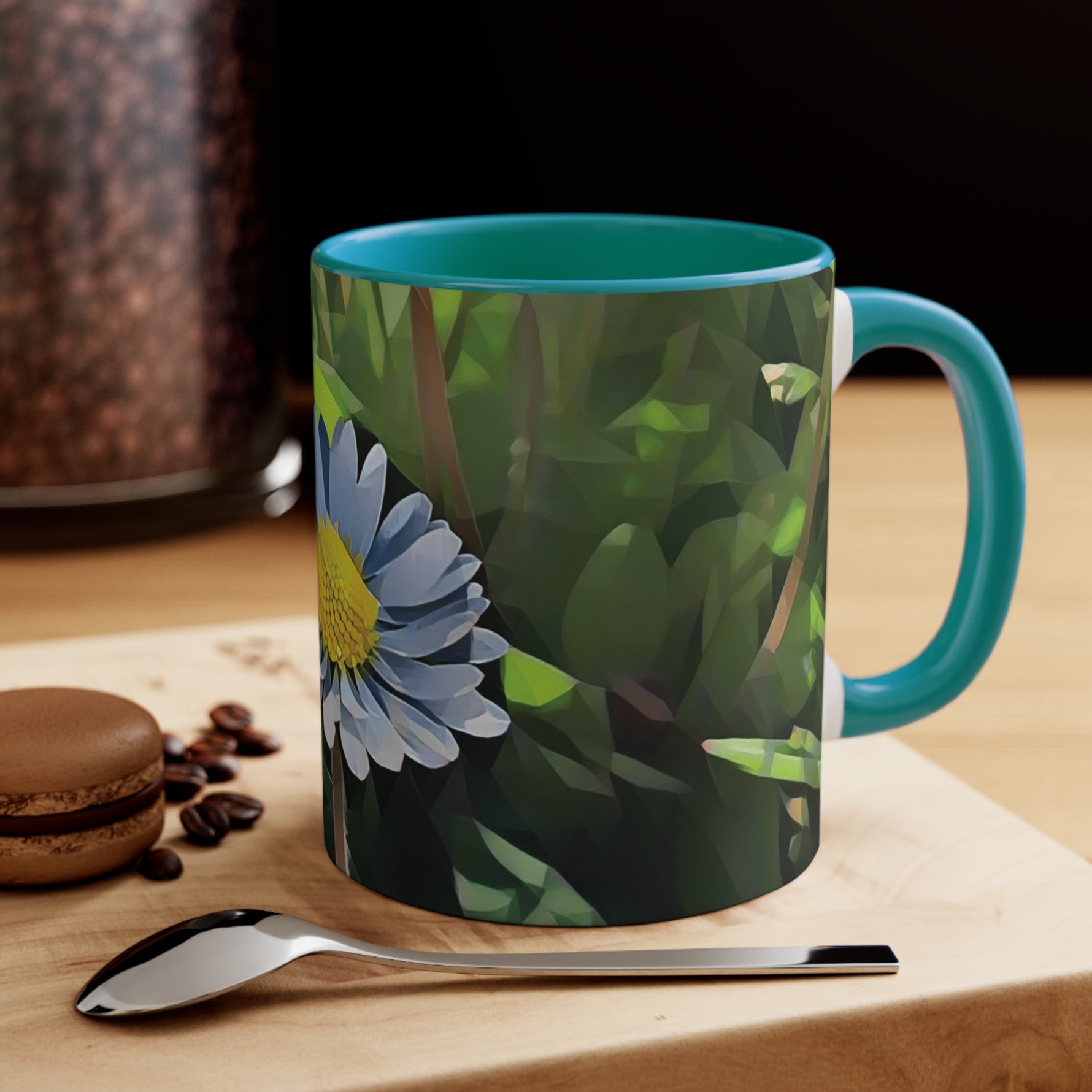 Mug 11oz - Poly Art - Flower of Daisies (Variant 04)