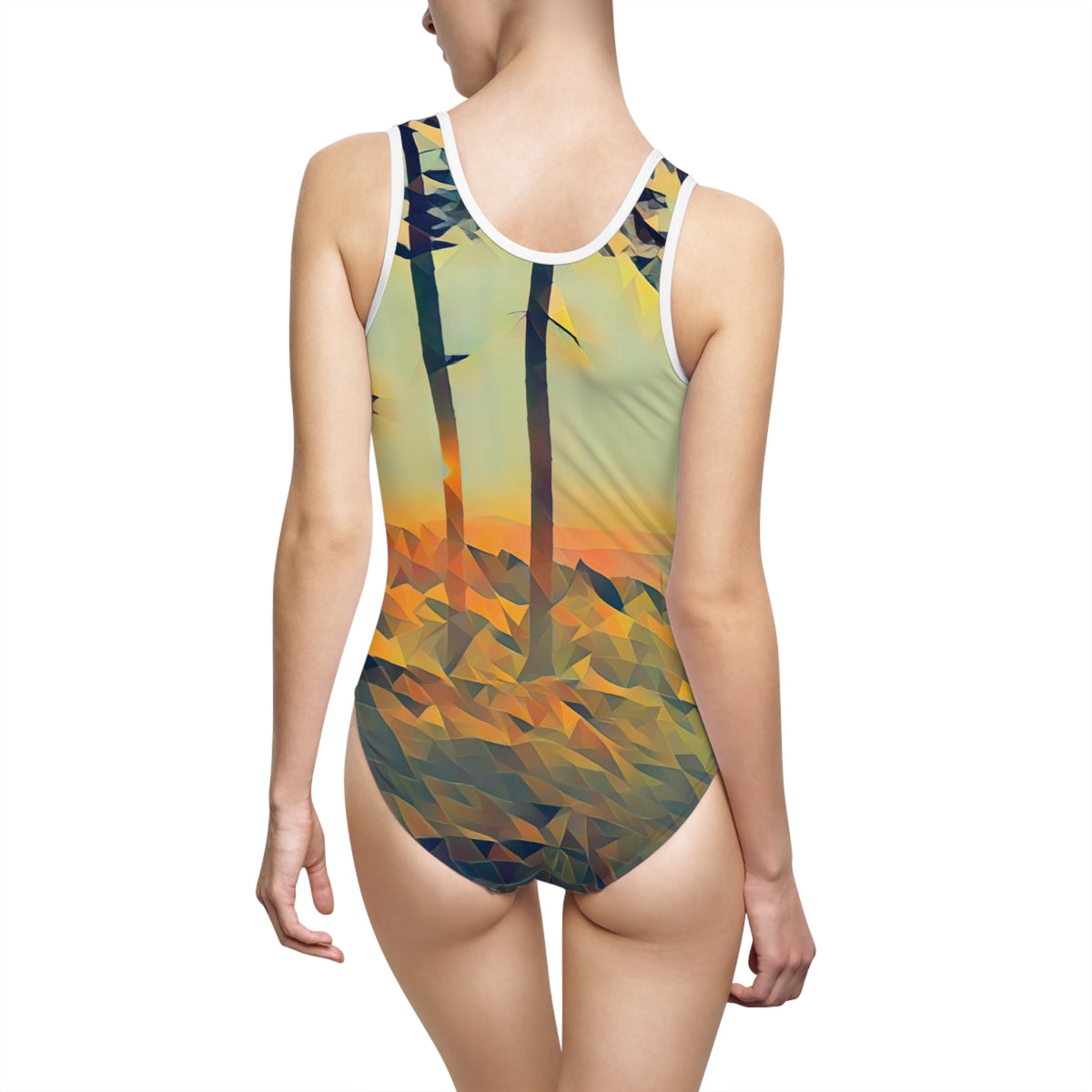 Swimsuit - Poly Art - Forest Sunset (Variant 1)