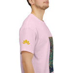 Unisex Heavy Cotton Tee - Poly Art - Flower of Dandelion (Variant 1)