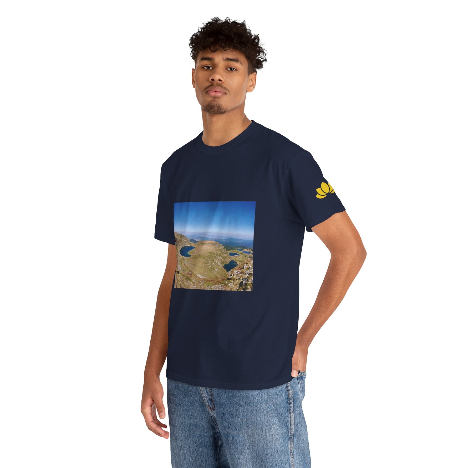 Unisex Heavy Cotton Tee - Rila Lakes (Variant 2)