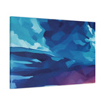 Stretched Matte Canvas - Poly Art - Sunset Sky (Variant 2)