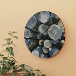 Acrylic Wall Clock - Poly Art - Wooden Trunks (Variant 4)