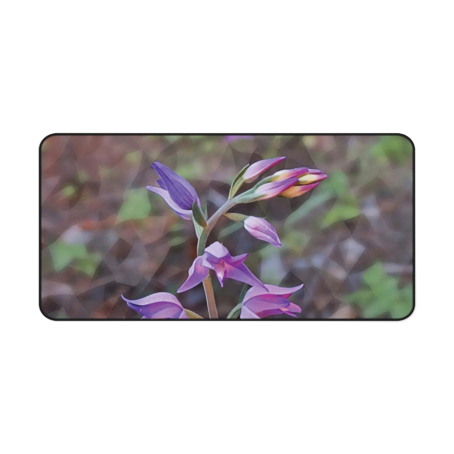 Desk Mat - Poly Art - Flower of Cephalanthera Rubra