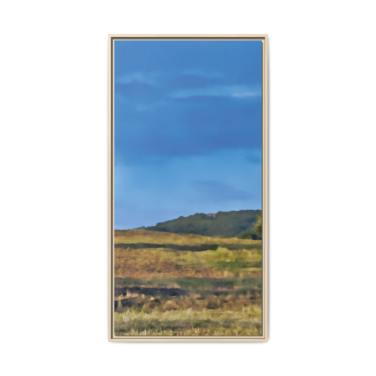 Blue Sky & Grass in Tuscan | Framed Canvas