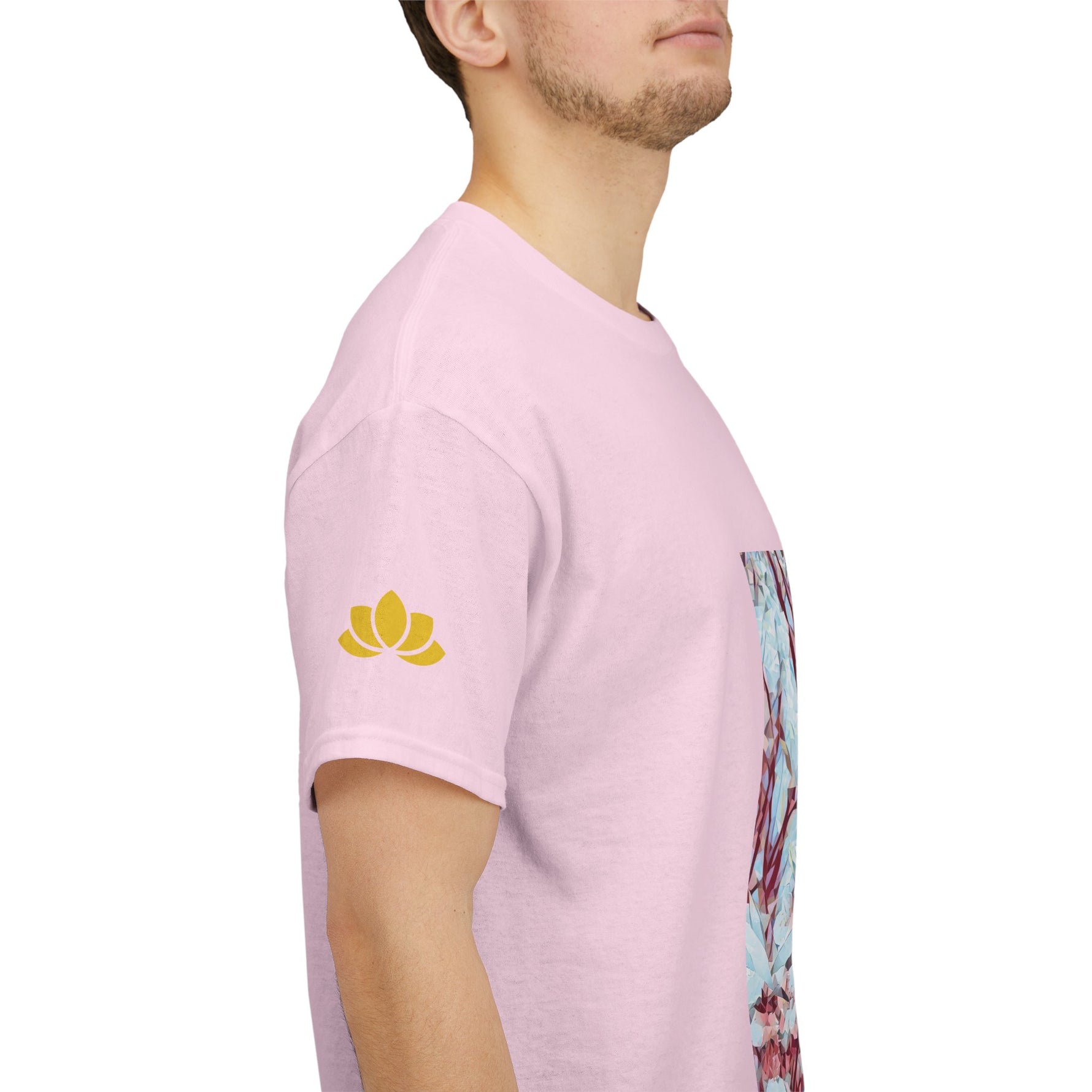 Unisex Heavy Cotton Tee - Poly Art - Apple's Tree Flower (Variant 4)