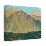 Stretched Matte Canvas - Poly Art - China's Great Wall (Variant 2)