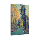 Stretched Matte Canvas - Poly Art - Forest (Variant 04)