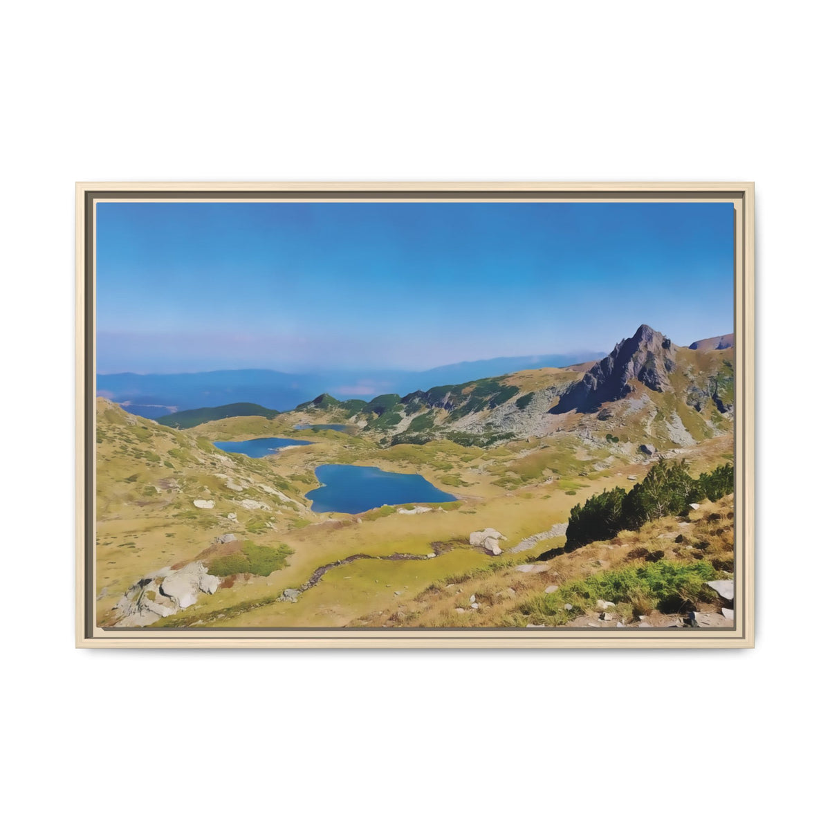 Rila Lakes (Landscape) | Framed Canvas