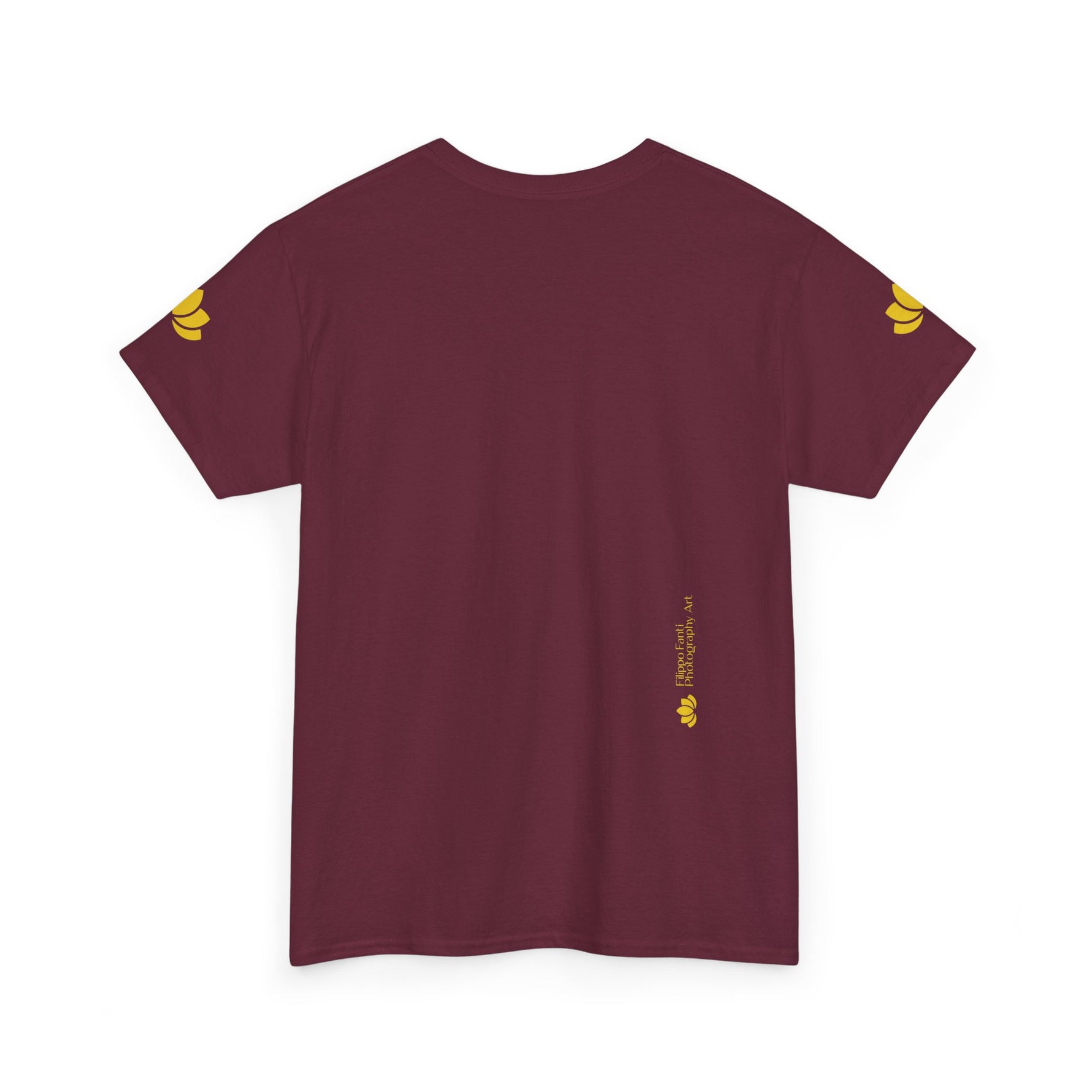 Unisex Heavy Cotton Tee - Poly Art - Flower of Dahlia (Variant 2)