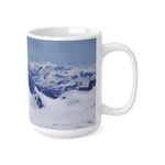 Ceramic White Cup 15oz - View from Mont Blanc (Variant 1)