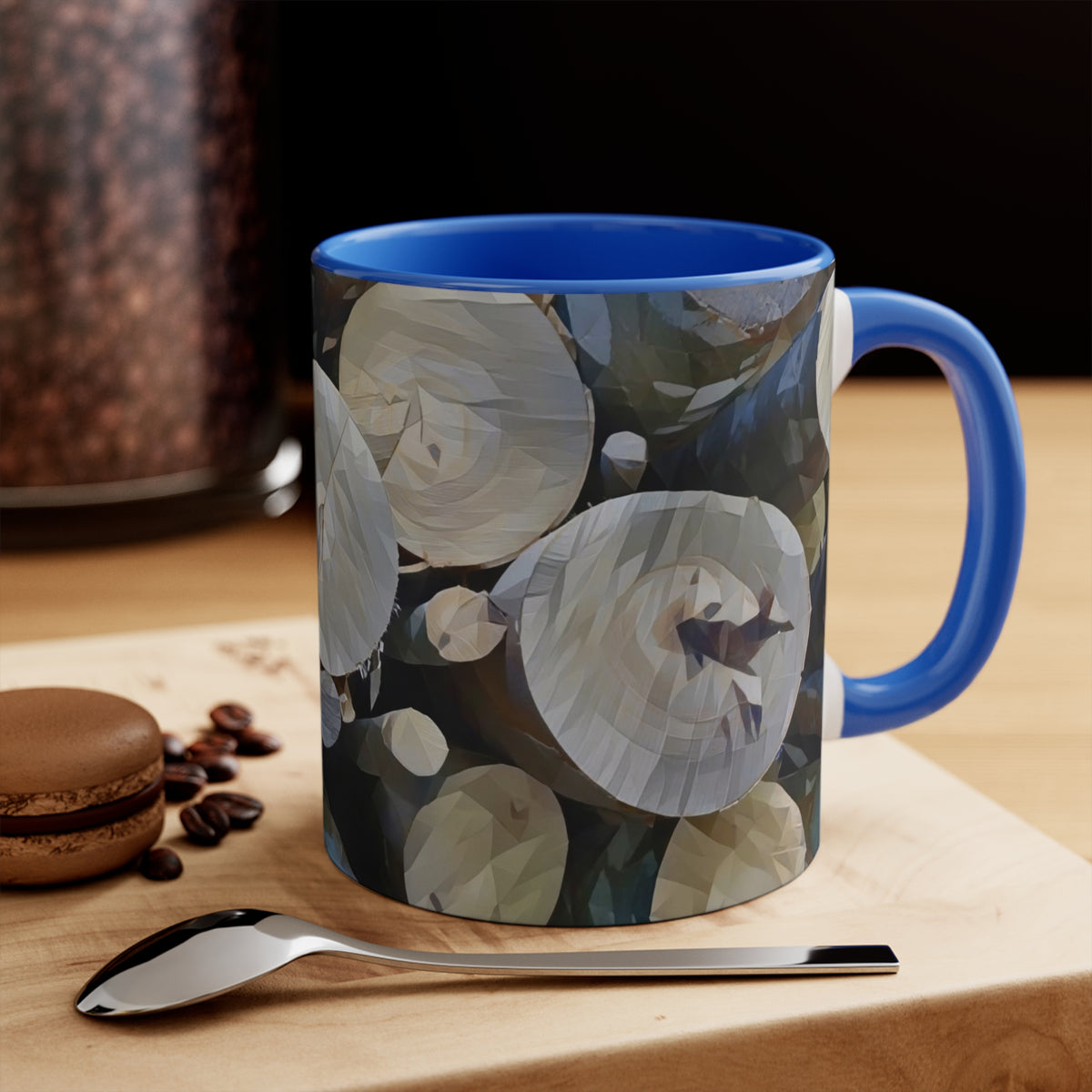 Mug 11oz - Poly Art - Wooden Trunks (Variant 2)