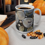 Ceramic White Cup 15oz - Poly Art - Wooden Trunks (Variant 2)