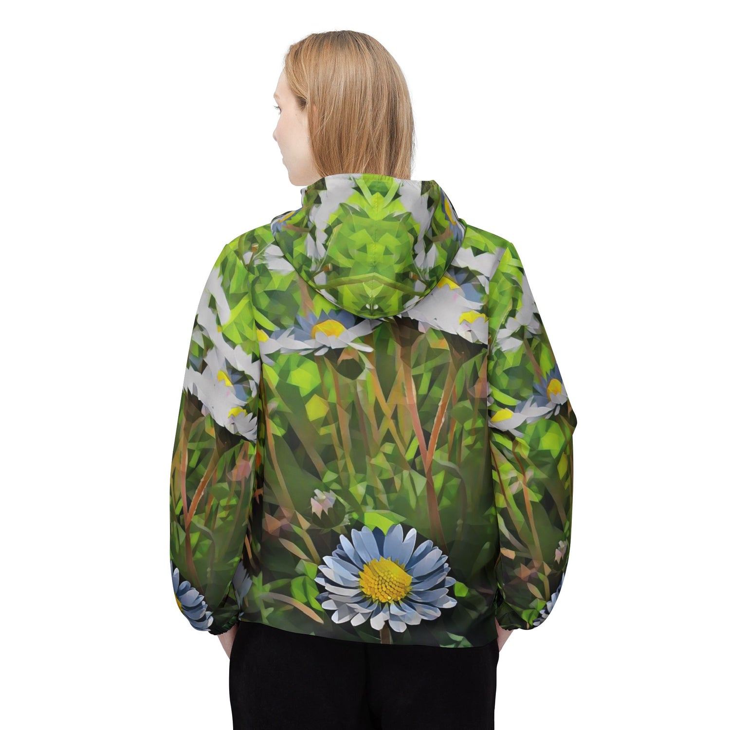 Windbreaker Jacket - Poly Art - Flower of Daisies (Variant 1)