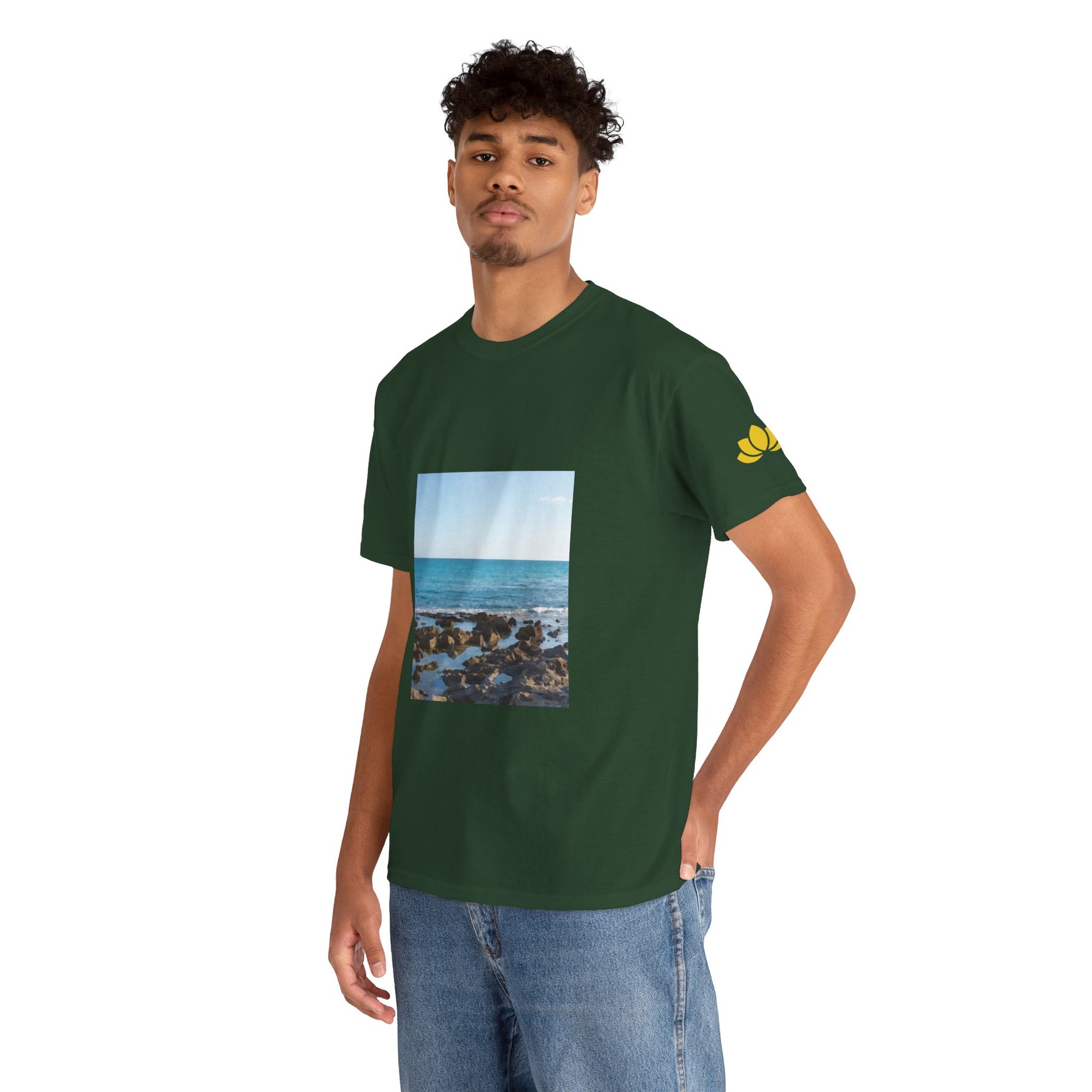 Unisex Heavy Cotton Tee - Sea (Variant 6)