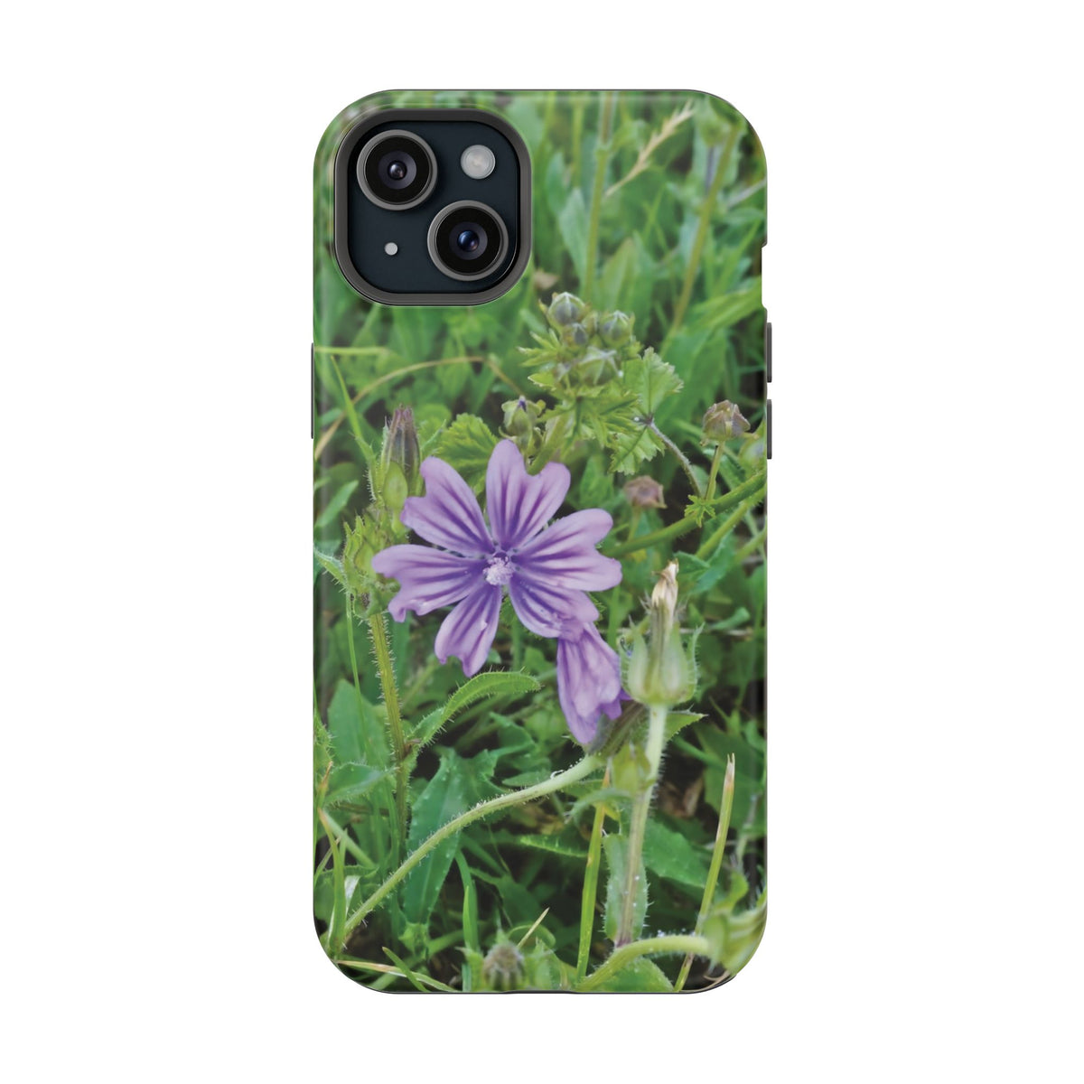 Magnetic Tough Phone Case - Flower of Malva Sylvestris