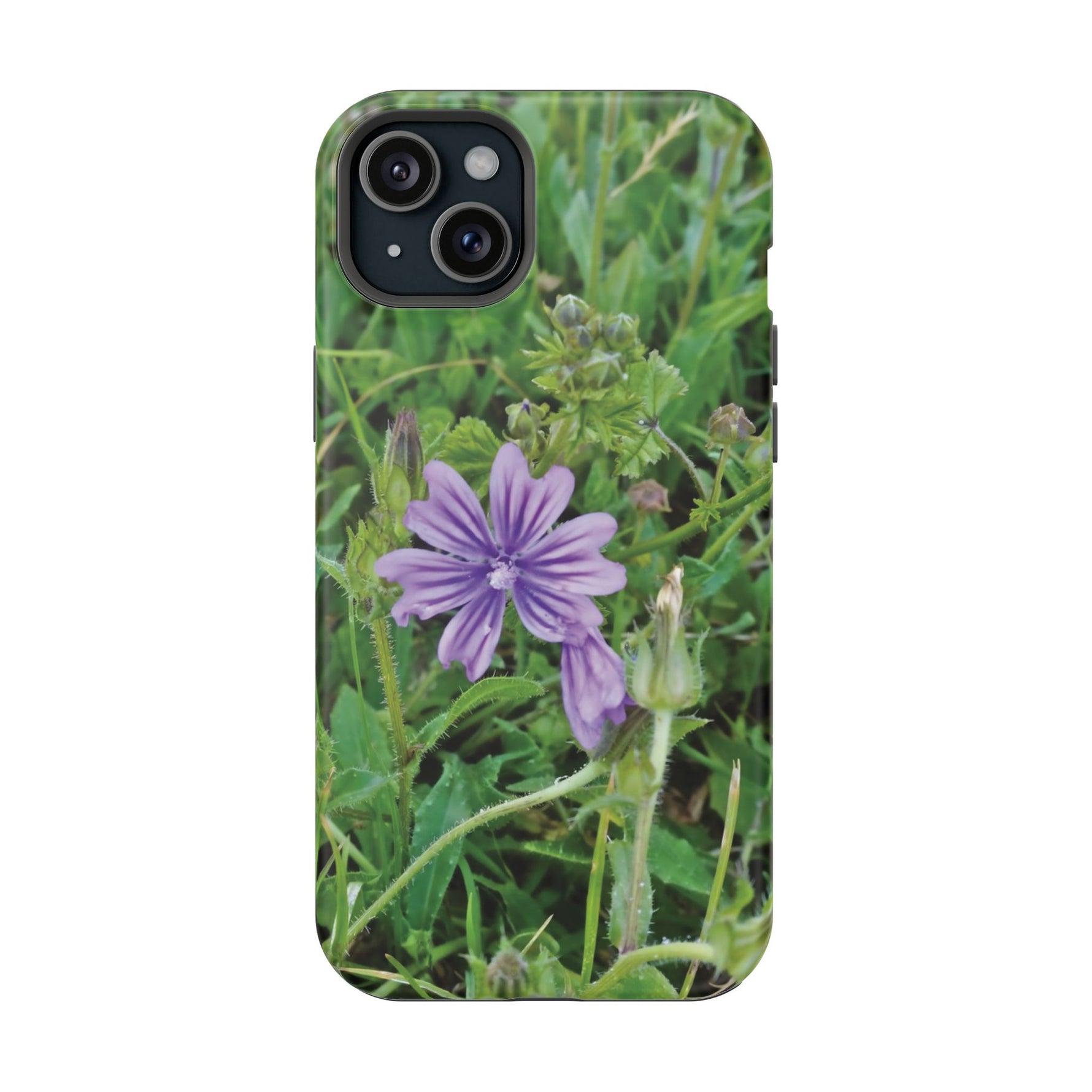 Magnetic Tough Phone Case - Flower of Malva Sylvestris