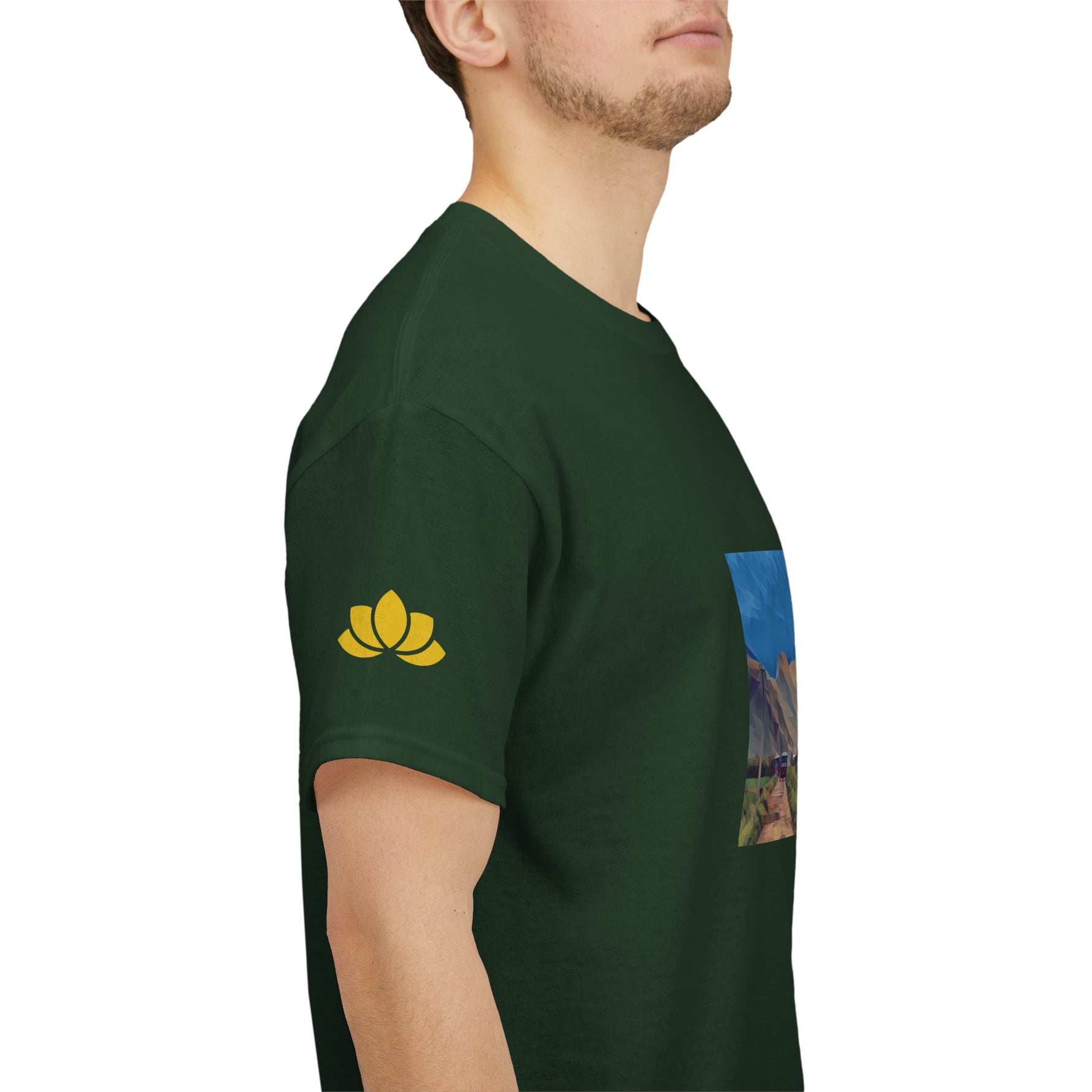 Unisex Heavy Cotton Tee - Poly Art - China's Guilin Hills