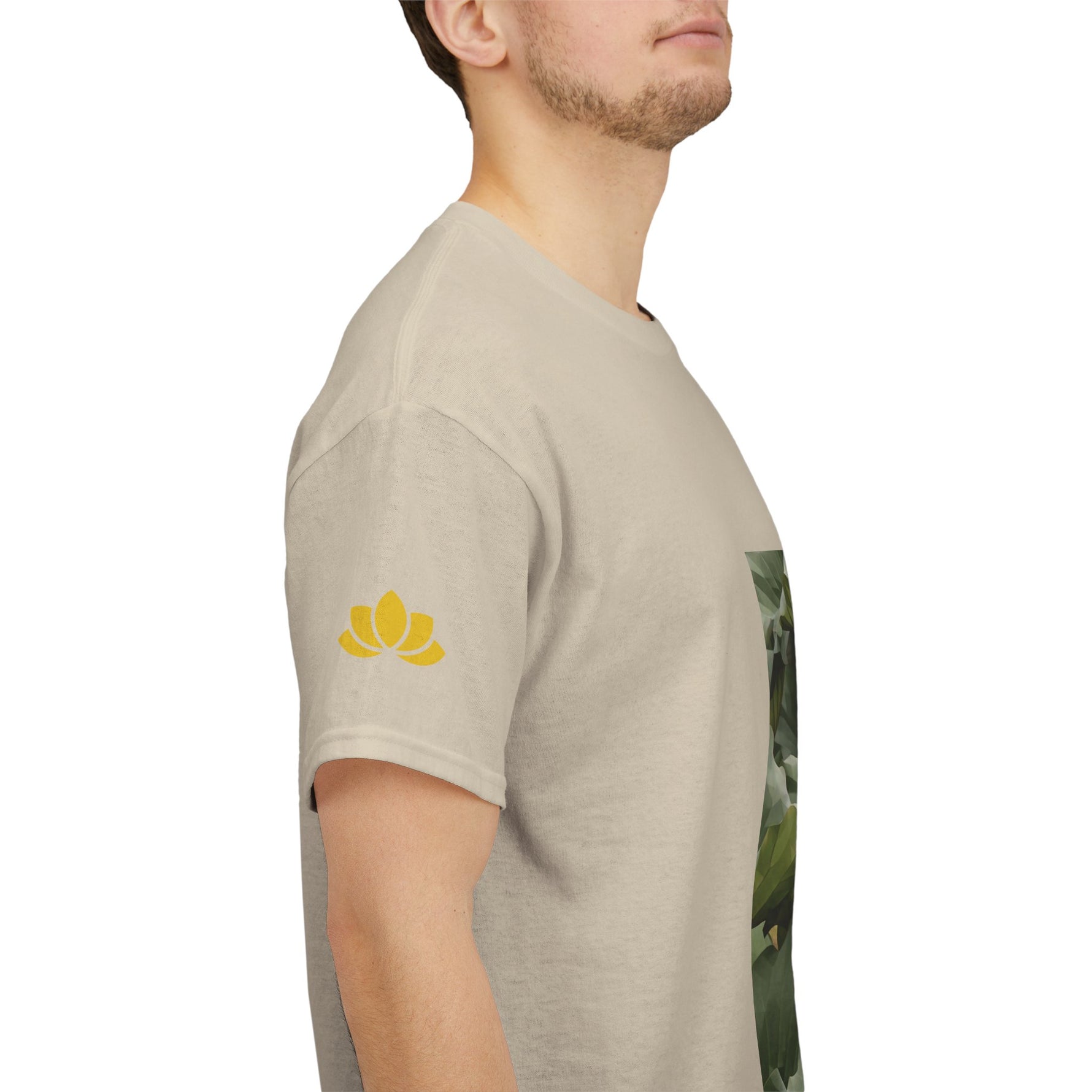Unisex Heavy Cotton Tee - Poly Art - Flower of Lotus (Variant 2)