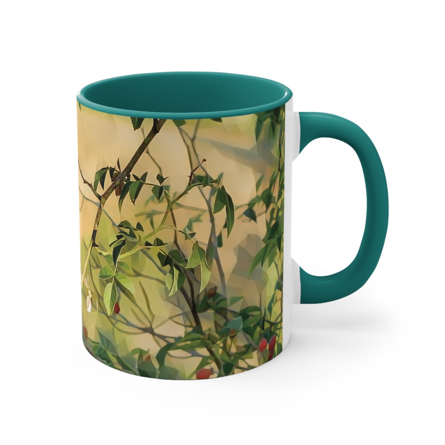 Mug 11oz - Poly Art - Rosehip plant (Variant 1)
