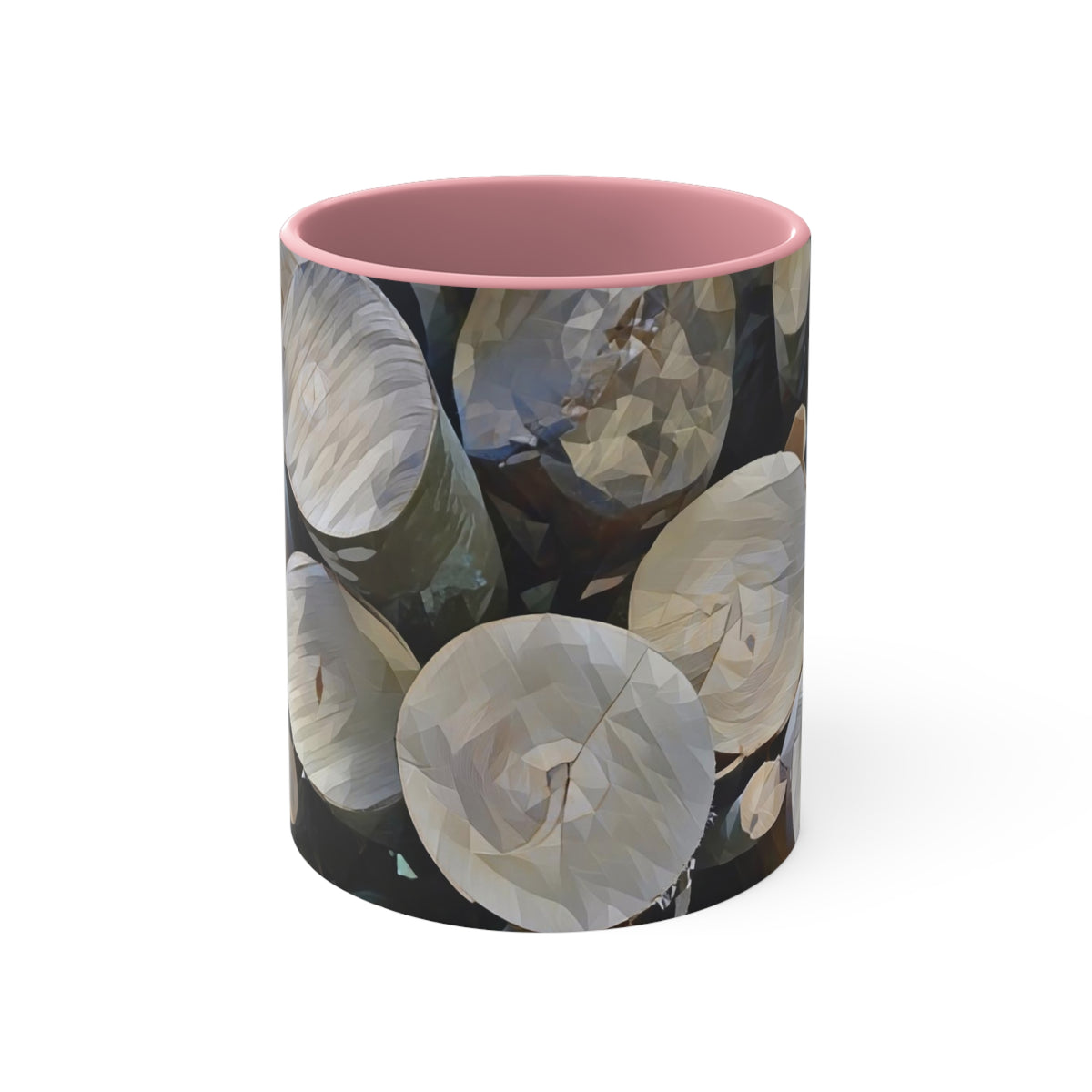 Mug 11oz - Poly Art - Wooden Trunks (Variant 3)