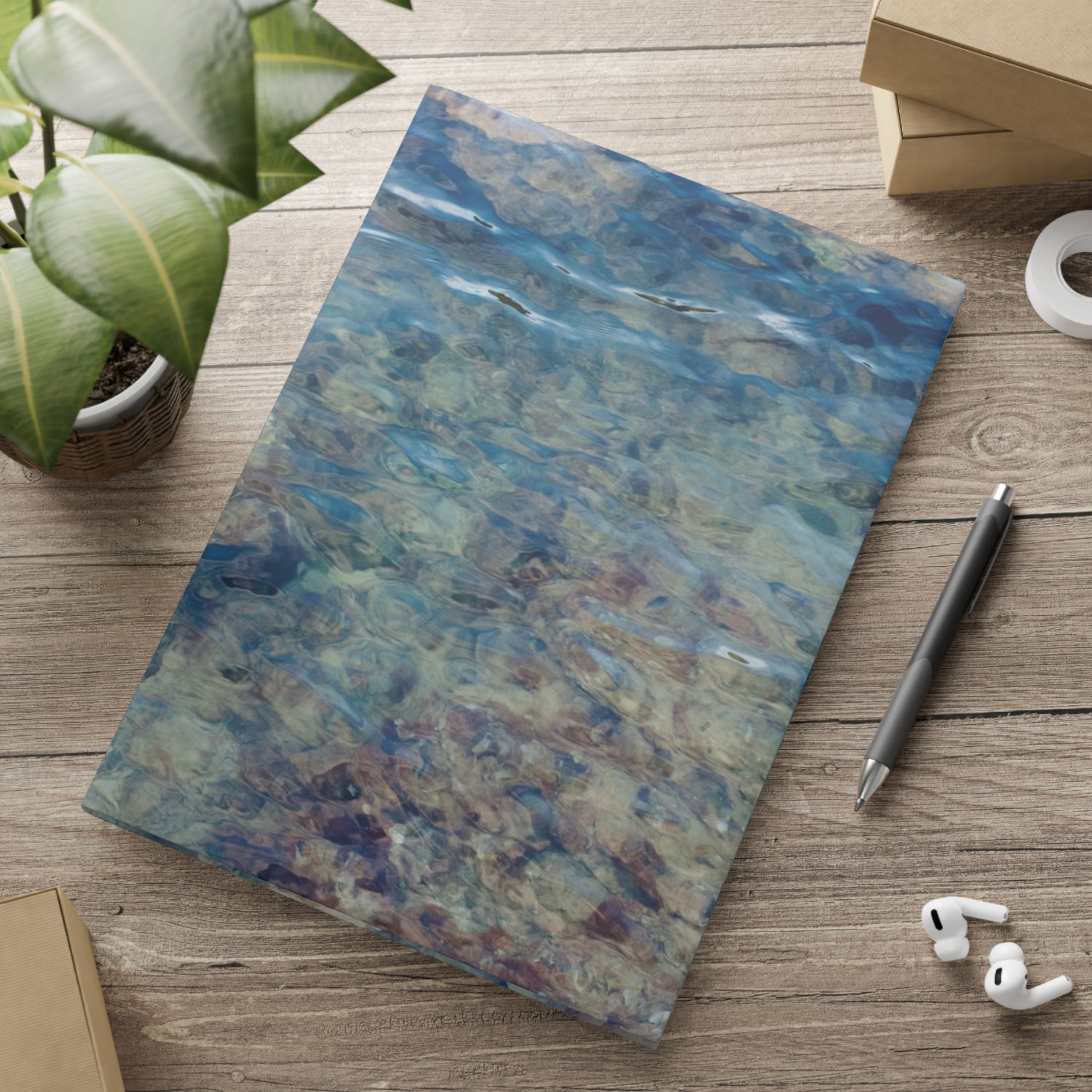Hardcover Notebook with Puffy Covers - Sea Landscape (Variant 03)