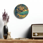 Acrylic Wall Clock - Poly Art - Forest (Variant 05)